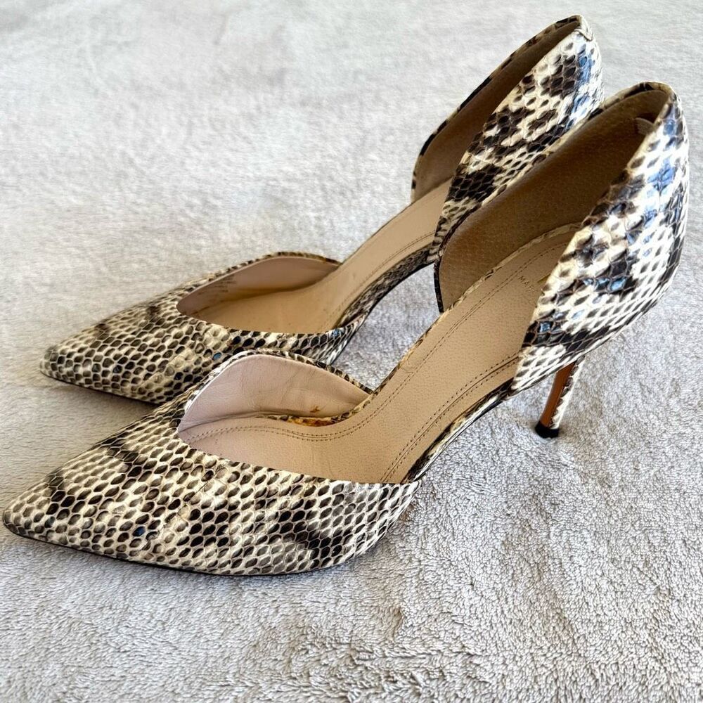 Marc Fisher Animal Print Pointed Toe D’Orsay Pumps